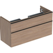 Geberit iCon meuble sous-lavabo 118,4x61,5x47,6cm 2 tiroirs avec softclose panneau de particules chêne SW637594