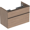 Geberit icon meuble sous-vasque 88,8x61,5x47,6cm 2 tiroirs avec fermeture douce en aggloméré chêne SW637652