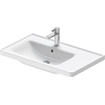 Duravit D-Neo lavabo avec WonderGliss 80x48x17cm 1 trou de robinet rectangulaire Céramique Blanc SW640481