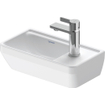 Duravit D-Neo Lavabo pour WC 40x22x14cm 1 trou de robinet rectangulaire Céramique Blanc SW544121