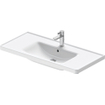 Duravit D-Neo lavabo avec WonderGliss 100,5x48x17cm 1 trou de robinet rectangulaire Céramique Blanc SW640531