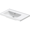 Duravit D-Neo lavabo avec WonderGliss 80x48x17cm 1 trou de robinet rectangulaire Céramique Blanc SW640407
