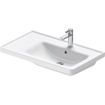 Duravit d-neo lavabo avec wonderglass 80x48x17cm 1 trou pour robinetterie rectangle céramique blanc SW640466
