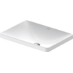Duravit D-Neo lavabo encastré 60x44x14.5cm 1 trou de robinet rectangulaire Céramique Blanc SW640439