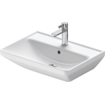Duravit D-Neo lavabo avec WonderGliss 60x44x16.5cm 1 trou de robinet rectangulaire Céramique Blanc SW640440
