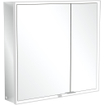 Villeroy & Boch My view armoire de toilette avec miroir - 80x75cm - 2 portes 2 prises de courant LED SW641657