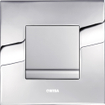 Wisa Delos Panneau de commande - carré - 16x16x1 - élément urinoir - acier - chrome mat/brillant 0701579