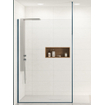 Kinedo Ekinox solo inloopdouche - 90x207 - vloer/plafond - 6mm helder glas - Aluminium / veiligheidsglas blauw glans SW644333