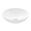 Villeroy & Boch Loop & friends lavabo à poser - 42cm - rond avec trop-plein CeramicPlus stone white SW644110