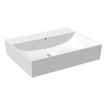 Royal plaza cadens lavabo à poser 60x46,5cm 1 trou pour robinet avec trop-plein blanc SW680226