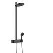 Hansgrohe Pulsify colonne de douche 26cm 2jets tablette 40cm noir mat SW651008