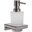 Hansgrohe Addstoris Distributeur de savon brossé chrome noir SW651310