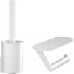 Hansgrohe WallStoris Ensemble WC brosse et porte-rouleau Mat Blanc SW651352