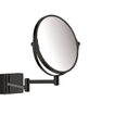 Hansgrohe Addstoris make-up spiegel 3x vergroting mat zwart SW651258