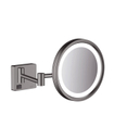 Hansgrohe Addstoris miroir de maquillage led 1x grossissement chrome brossé noir SW651481