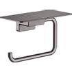 Hansgrohe Addstoris porte-rouleau WC avec tablette chrome noir brossé SW651682
