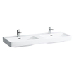 Laufen Pro S lavabo-plan double 46x130x17.5cm 1 trou de robinet céramique lcc-blanc 0083332