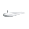 Laufen Alessi One lavabo plan pour meuble 120x50x16.5cm 1 trou de robinet vasque à gauche. surface de dépose à droite incl. clou céramique lcc-blanc 0192304