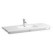 Laufen Living Square lavabo-meuble 130x48x15cm 3 trous de robinet avec trop-plein céramique blanc 0084214