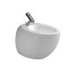 Laufen Alessi One bidet sur pied 58.5x39x41.5cm 1 trou de robinet incl. clou avec côtés fermés céramique lcc-blanc 0080158