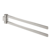 GROHE Selection Porte-serviettes - 40cm - double - pivotant - supersteel SW444234