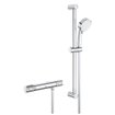 GROHE Grohtherm mitigeur de douche thermostatique apparent avec barre de douche et douchette chromé SW679591