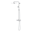GROHE Rainshower SmartActive Ensemble de douche pluie apparent - robinet de douche - pomme de douche 31cm - douchette ronde - chrome SW472245