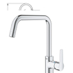 GROHE start mitigeur de cuisine 1 levier bec haut chromé SW706275