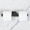 Geesa Shift Porte-papier toilette sans couvercle double Noir SW641485