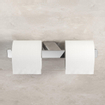Geesa Shift Porte-papier toilette sans couvercle double chrome SW641437