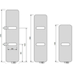 Vasco ONI O-P-EL radiateur électrique design aluminium avec porte-serviettes 1400x500mm 750W structure blanche (S600) 0000 SW374647