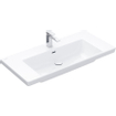 Villeroy & Boch Subway 3.0 lavabo pour meuble - 100x47x16.5cm - Rectangulaire 1 trou de robinet sans trop-plein Blanc Alpin brillant Céramique SW702122