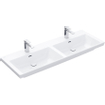 Villeroy & Boch Subway 3.0 Double lavabo à poser sur meuble - 1300 x 475 x 165 mm - blanc Alpin brillant (blanc) - sans trop-plein SW702141