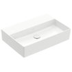 Villeroy & Boch Memento 2.0 lavabo - dessous rectifié 60x42cm - sans trop-plein sans trou de robinetterie blanc SW358425