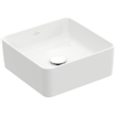 Villeroy & Boch Collaro lavabo à poser - carré 38x38cm - sans trop-plein sans trou de robinetterie blanc SW336075
