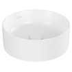 Villeroy & Boch Collaro lavabo à poser rond Ø40cm - sans trop-plein sans trou de robinet CeramicPlus stone white SW336043