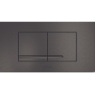WisaXT Bedieningspaneel toilet mech.bedieningsplaat kantos df20.8x11.1cmkunststofgeborsteld titanium zwart SW727150