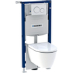 Geberit Duofix ensemble WC suspendu réservoir encastré 12cm H112cm avec WC mural iCon Rimfree blanc brillant SW730601