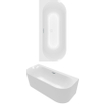Villeroy & Boch Loop & friends baignoire îlot - 180x80cm - Acrylique Blanc Alpin brillant SW762312