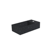 Royal Plaza Dee 2.0 lave-mains 36x18cm 1 trou de robinet à droite sans trop-plein quartz noir SW68973