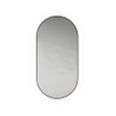 Looox Mirror collection spiegel - ovaal 50x100cm - ind.CCT verl. matt black SW773280