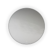 Looox Mirror collection spiegel - rond 120cm - ind.LED verl. sp.verw. m.black SW773291
