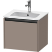 Duravit Ketho.2 meuble sous-lavabo 51x42x44cm adapté pour 1 lavabo Panneau d'aggloméré Basalt Mat SW772664