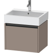 Duravit Ketho 2 meuble sous-lavabo avec 1 tiroir 58.4x46x44cm avec poignée basalte anthracite mat SW772799