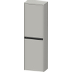Duravit Ketho.2 Armoire mi-haute 40x24x132cm 2 portes pivotant à gauche Panneau de particules Gris béton Mat SW772086
