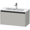 Duravit Ketho 2 meuble sous-lavabo avec 1 tiroir 68x39x44cm avec poignée anthracite gris béton mat SW772178