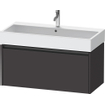 Duravit ketho 2 meuble sous lavabo avec 1 tiroir 98.4x46x44cm avec poignée anthracite graphite super mat SW771905