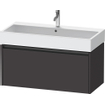 Duravit Ketho 2 meuble sous-lavabo avec 1 tiroir 98.4x46x44cm avec poignée graphite anthracite supermat SW771905