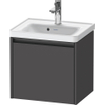 Duravit Ketho 2 wastafelonderbouwkast met 1 lade 48.4x37.5x44cm met greep antraciet grafiet mat SW771833