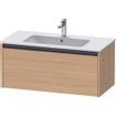 Duravit Ketho 2 meuble sous-lavabo avec 1 tiroir 101x48x44cm avec poignée chêne naturel anthracite mat SW772005